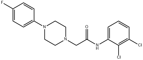 N-(2,3-DICHLOROPHENYL)-2-[4-(4-FLUOROPHENYL)PIPERAZINO]ACETAMIDE Struktur