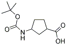 BOC-3-AMINOCYCLOPENTANECARBOXYLIC ACID Struktur