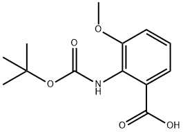 BOC-2-AMINO-3-METHOXYBENZOIC ACID Struktur