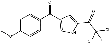 2,2,2-TRICHLORO-1-[4-(4-METHOXYBENZOYL)-1H-PYRROL-2-YL]-1-ETHANONE Struktur