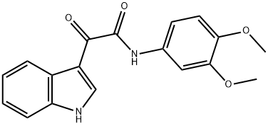 N-(3,4-DIMETHOXYPHENYL)-2-INDOL-3-YL-2-OXOETHANAMIDE Struktur