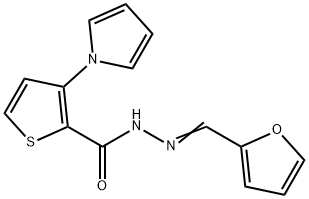 N'-[(Z)-2-FURYLMETHYLIDENE]-3-(1H-PYRROL-1-YL)-2-THIOPHENECARBOHYDRAZIDE Struktur