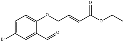 ETHYL (E)-4-(4-BROMO-2-FORMYLPHENOXY)-2-BUTENOATE Struktur