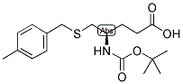 4-BOC-(R)-AMINO-5-(4'-METHYLBENZYL)THIOPENTANOIC ACID Struktur