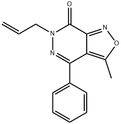 6-ALLYL-3-METHYL-4-PHENYLISOXAZOLO[3,4-D]PYRIDAZIN-7(6H)-ONE Struktur