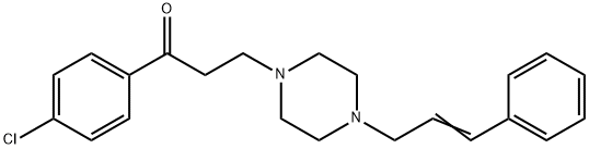 1-(4-CHLOROPHENYL)-3-[4-(3-PHENYL-2-PROPENYL)PIPERAZINO]-1-PROPANONE Struktur