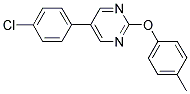 5-(4-CHLOROPHENYL)-2-(4-METHYLPHENOXY)PYRIMIDINE Struktur