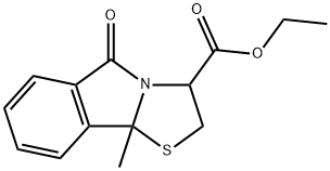 ETHYL 9B-METHYL-5-OXO-2,3,5,9B-TETRAHYDRO[1,3]THIAZOLO[2,3-A]ISOINDOLE-3-CARBOXYLATE Struktur