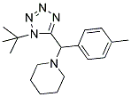 1-[(1-TERT-BUTYL-1H-TETRAZOL-5-YL)(4-METHYLPHENYL)METHYL]PIPERIDINE Struktur