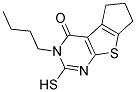 5-BUTYL-6-MERCAPTO-1,2,3,5-TETRAHYDRO-8-THIA-5,7-DIAZA-CYCLOPENTA[A]INDEN-4-ONE Struktur