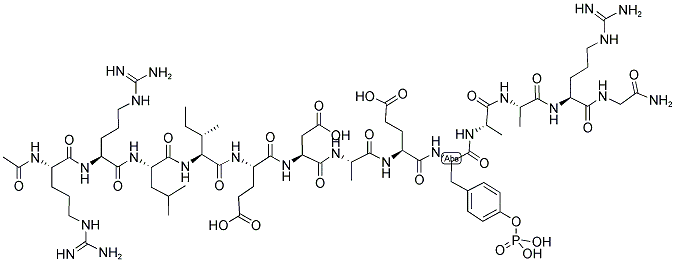 AC-ARG-ARG-LEU-ILE-GLU-ASP-ALA-GLU-PTYR-ALA-ALA-ARG-GLY-NH2 Struktur