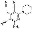 2-AMINO-4-(CYANOMETHYL)-6-PIPERIDIN-1-YLPYRIDINE-3,5-DICARBONITRILE Struktur