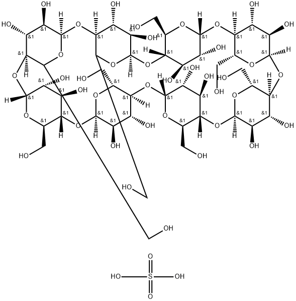 GAMMA-CYCLODEXTRIN SULFATE Struktur