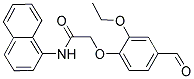 2-(2-ETHOXY-4-FORMYLPHENOXY)-N-(1-NAPHTHYL)ACETAMIDE Struktur