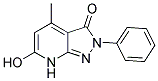 6-HYDROXY-4-METHYL-2-PHENYL-2,7-DIHYDRO-3H-PYRAZOLO[3,4-B]PYRIDIN-3-ONE Struktur