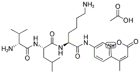 H-D-VAL-LEU-LYS-AMC ACETATE SALT Struktur