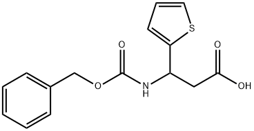 3-([(BENZYLOXY)CARBONYL]AMINO)-3-(2-THIENYL)PROPANOIC ACID Struktur