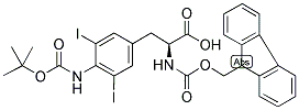 FMOC-PHE(4-NHBOC,3,5-I 2)-OH Struktur