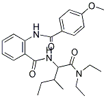 N-(1-(DIETHYLAMINO)-3-METHYL-1-OXOPENTAN-2-YL)-2-(4-METHOXYBENZAMIDO)BENZAMIDE Struktur