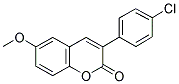 3(4'-CHLOROPHENYL)-6-METHOXYCOUMARIN Struktur