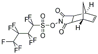 N-HYDROXY-5-NORBORNENE-2,3-DICARBOXIMIDE PERFLUORO-1-BUTANESULFONATE Struktur