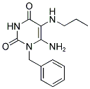 6-AMINO-1-BENZYL-5-PROPYLAMINO-1H-PYRIMIDINE-2,4-DIONE Struktur