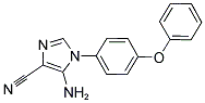 5-AMINO-1-(4-PHENOXYPHENYL)-1H-IMIDAZOLE-4-CARBONITRILE Struktur