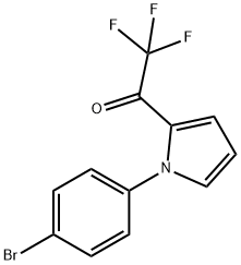 1-[1-(4-BROMOPHENYL)-1H-PYRROL-2-YL]-2,2,2-TRIFLUORO-1-ETHANONE Struktur