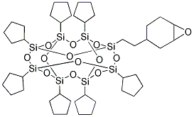 1-[2-(3,4-EPOXYCYCLOHEXYL)ETHYL]-3,5,7,9,11,13,15-HEPTACYCLOPENTYLPENTACYCLO[9.5.1.13,9.15,15.17,13]OCTASILOXANE Struktur