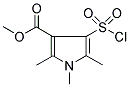 METHYL 4-CHLOROSULPHONYL-1,2,5-TRIMETHYLPYRROLE-3-CARBOXYLATE Struktur