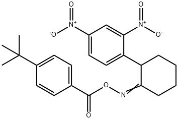 1-[2-(([4-(TERT-BUTYL)BENZOYL]OXY)IMINO)CYCLOHEXYL]-2,4-DINITROBENZENE Struktur