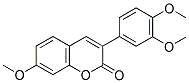 3(3',4'-DIMETHOXYPHENYL)-7-METHOXYCOUMARIN Struktur