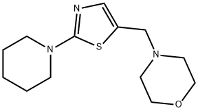 4-[(2-PIPERIDINO-1,3-THIAZOL-5-YL)METHYL]MORPHOLINE Struktur