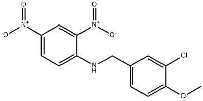 N-(3-CHLORO-4-METHOXYBENZYL)-2,4-DINITROANILINE Struktur