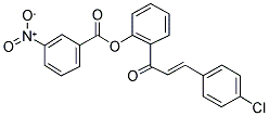 2-[3-(4-CHLOROPHENYL)ACRYLOYL]PHENYL 3-NITROBENZENECARBOXYLATE Struktur