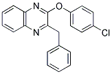 2-BENZYL-3-(4-CHLOROPHENOXY)QUINOXALINE Struktur