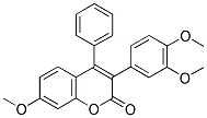 3(3',4'-DIMETHOXYPHENYL)-7-METHOXY-4-PHENYLCOUMARIN Struktur