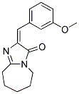 2-(3-METHOXY-BENZYLIDENE)-2,5,6,7,8,9-HEXAHYDRO-IMIDAZO[1,2-A]AZEPIN-3-ONE Struktur