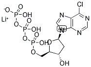 6-CHLOROPURINE-2'-DEOXYRIBOSIDE-5'-TRIPHOSPHATE LITHIUM SALT Struktur