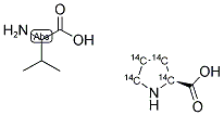 VALINE L-PROLINE [14C(U)] L-PROLINE Struktur