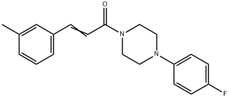 1-[4-(4-FLUOROPHENYL)PIPERAZINO]-3-(3-METHYLPHENYL)-2-PROPEN-1-ONE Structure