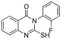 3-(2-FLUORO-PHENYL)-2-MERCAPTO-3H-QUINAZOLIN-4-ONE Struktur