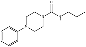 1-PHENYL-4-(N-PROPYLCARBAMOYL)PIPERAZINE Struktur