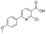 2-CHLORO-6-(4-METHOXYPHENYL) NICOTINIC ACID Struktur