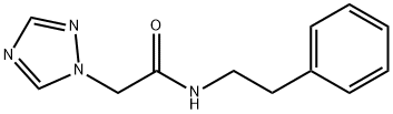 N-PHENETHYL-2-(1H-1,2,4-TRIAZOL-1-YL)ACETAMIDE Struktur