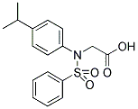 [(4-ISOPROPYLPHENYL)(PHENYLSULFONYL)AMINO]ACETIC ACID Struktur