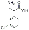 3-AMINO-2-(3-CHLORO-PHENYL)-PROPIONIC ACID Struktur