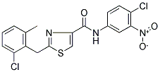 2-(2-CHLORO-6-METHYLBENZYL)-N-(4-CHLORO-3-NITROPHENYL)-1,3-THIAZOLE-4-CARBOXAMIDE Struktur