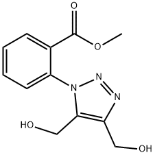 METHYL 2-[4,5-BIS(HYDROXYMETHYL)-1H-1,2,3-TRIAZOL-1-YL]BENZENECARBOXYLATE Struktur