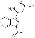 3-(1-ACETYL-1H-INDOL-3-YL)-3-AMINO-PROPIONIC ACID Struktur